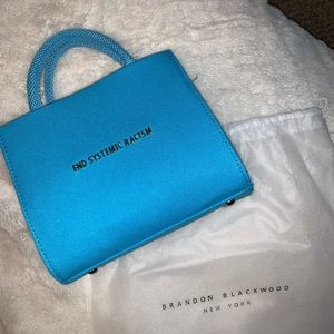 BRAND NEW * AQUA CANVAS BRANDON BLACKWOOD ESR TOTE